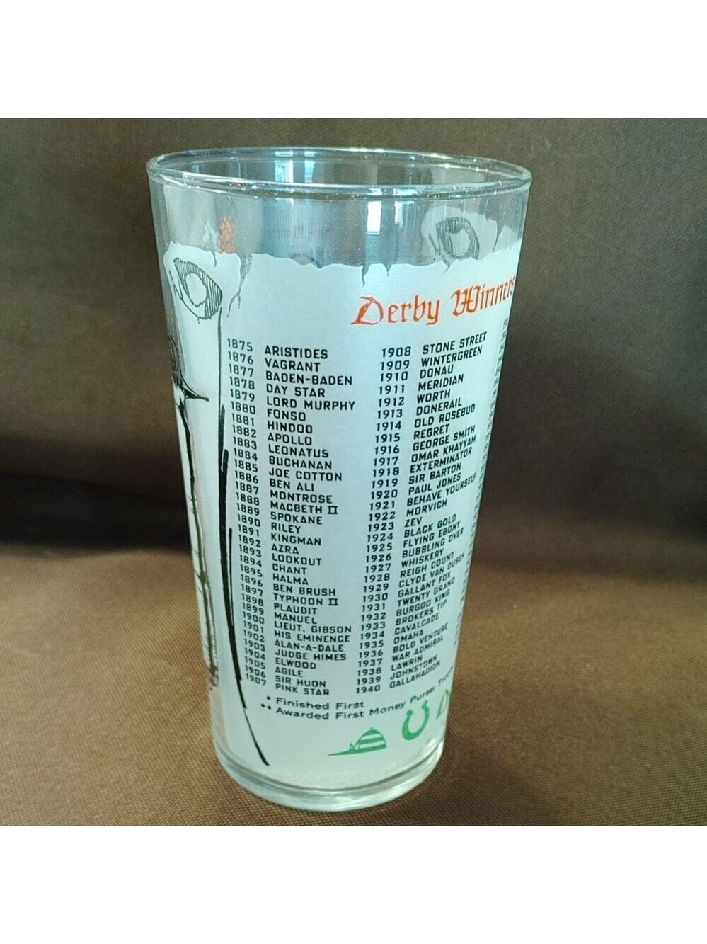 1973 Kentucky Derby Commemorative Mint Julep Glass – Secretariat Victory - Picture 3 of 4